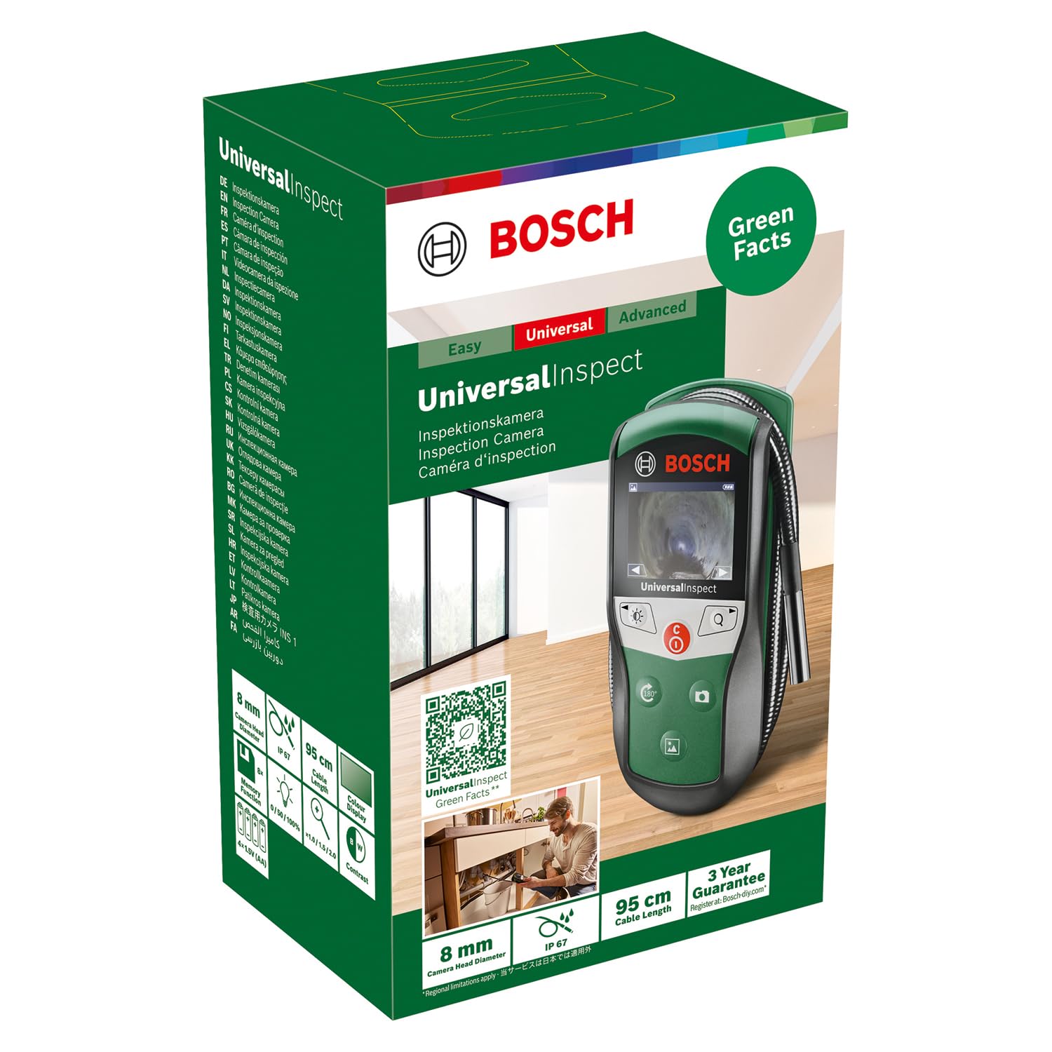 Bosch UniversalInspect Telecamera ispezione 0,95 m display
