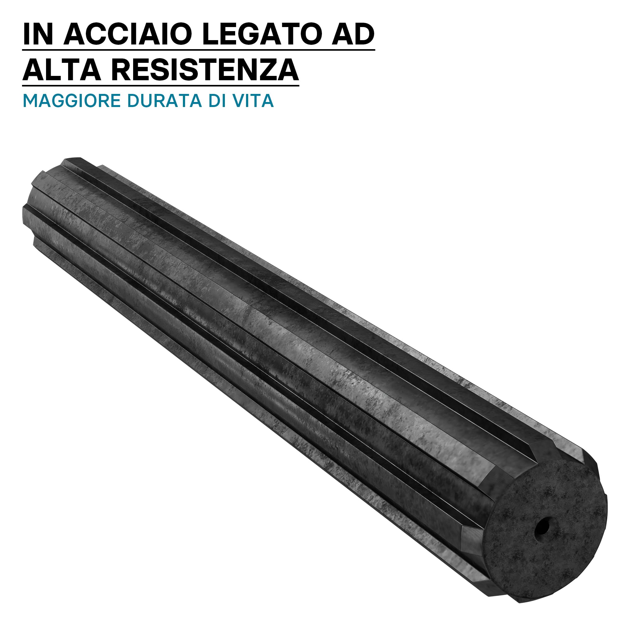 Wiltec GT Albero Scanalato 300 mm 8 Denti 32x38x6 per Cardano