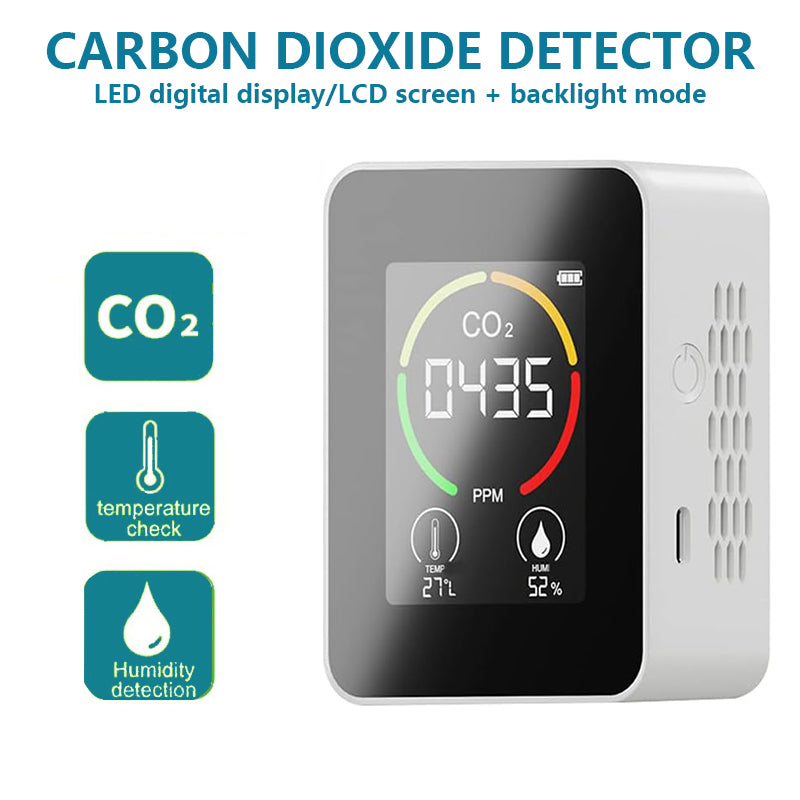 Tilswall Rilevatore CO2 Portatile 3-in-1 400-5000 ppm