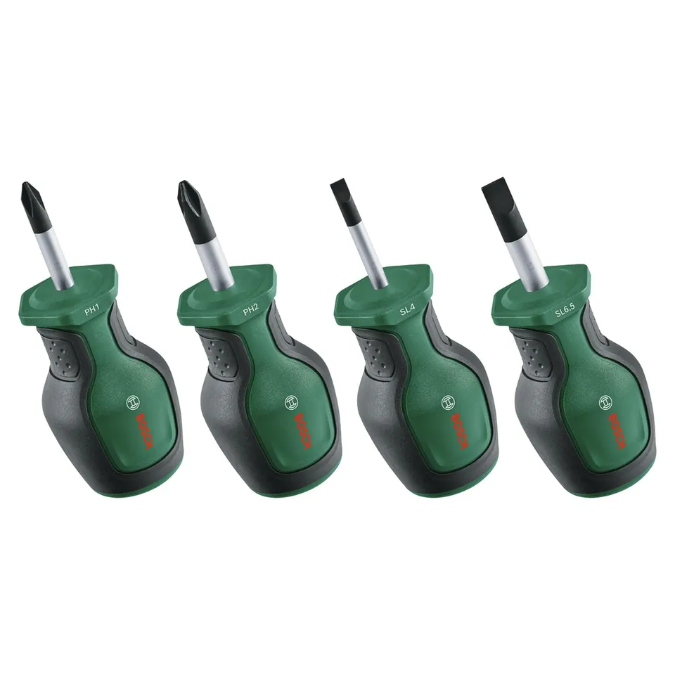Bosch Set 4 cacciaviti corti magnetici PH SL 29 mm