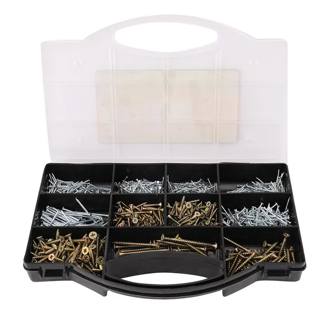 Bormann kit viti e chiodi assortiti 1365 pezzi zincati