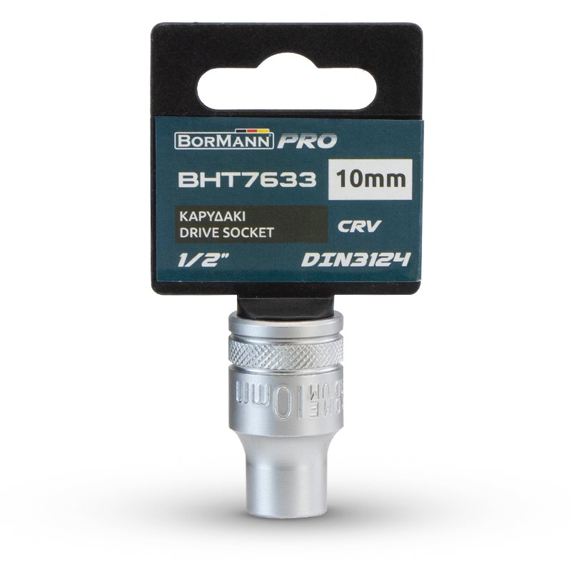 Bormann bussola 10 mm attacco 1/2" acciaio