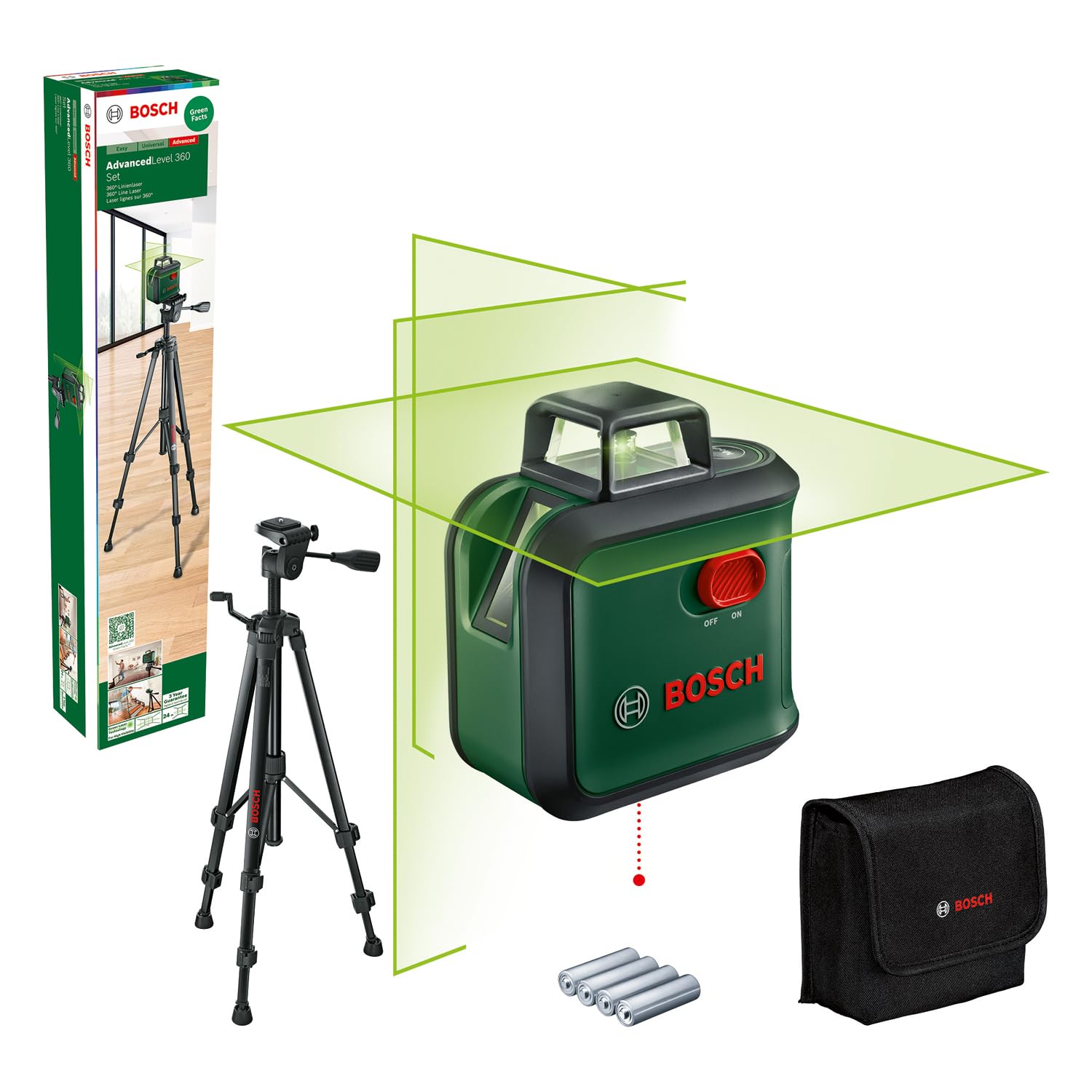Bosch AdvancedLevel 360 livella laser verde Basic