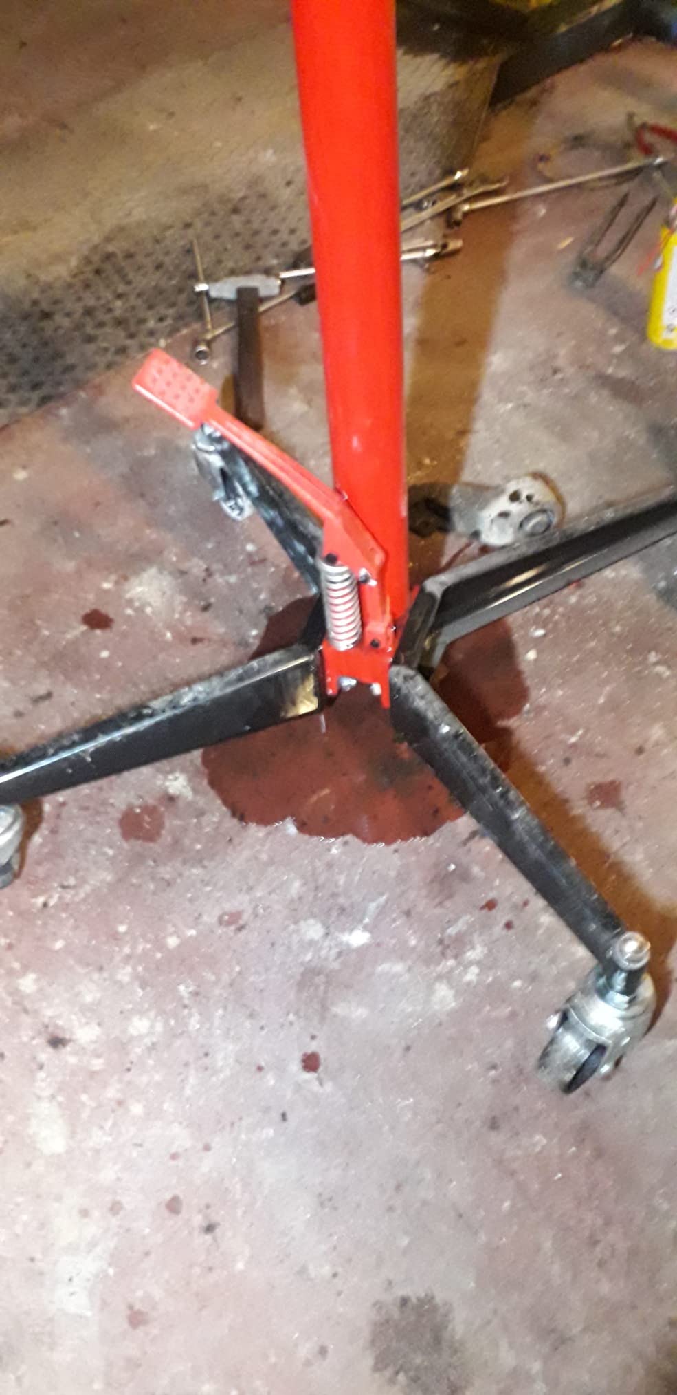 Wiltec Sollevatore da Fossa 110-190 cm 500 kg Idraulico