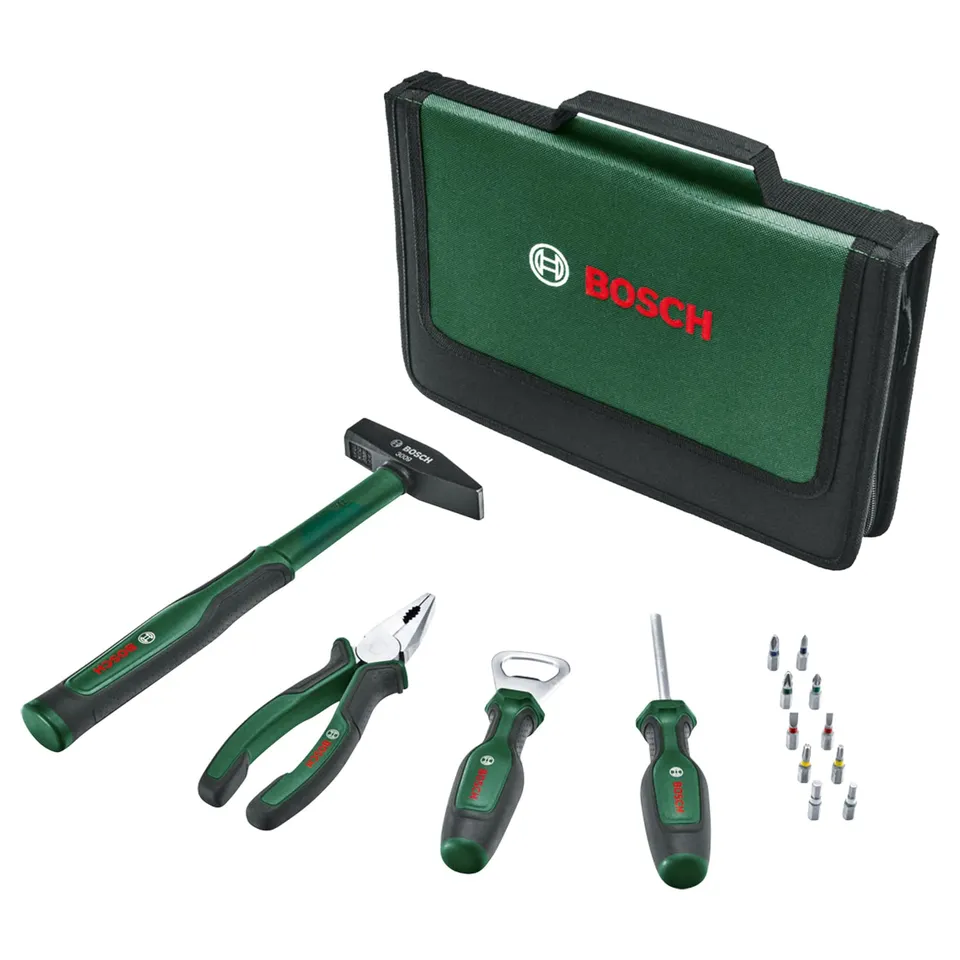 Bosch Easy Starter Set Utensili Manuali 14 pezzi con borsa