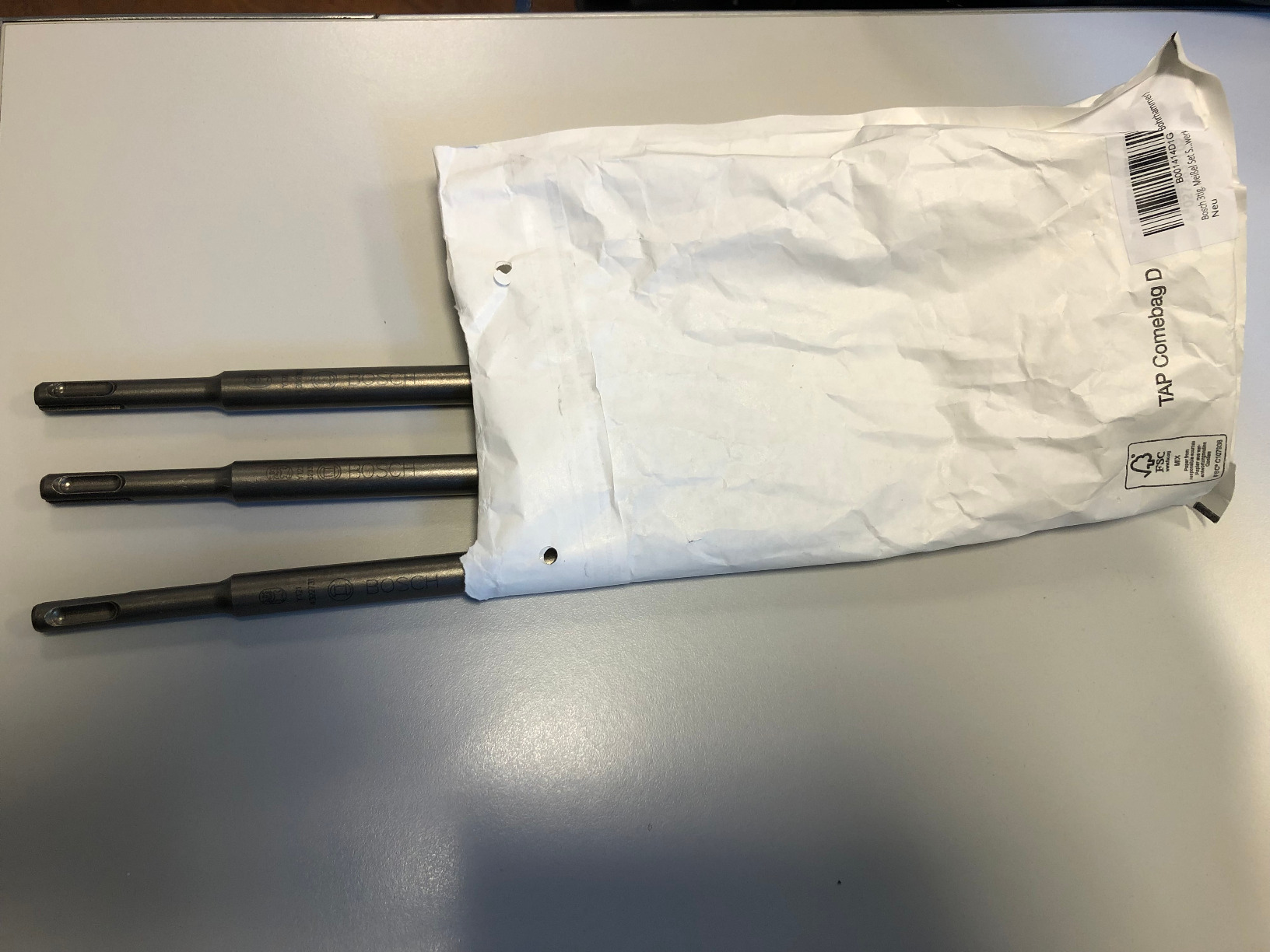 Bosch Set Scalpelli SDS Plus 3 Pezzi Calcestruzzo