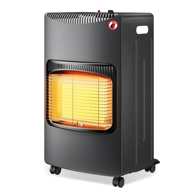 Wiltec Stufa Gas Infrarossi 4,2kW Pieghevole 3 Livelli Rotelle