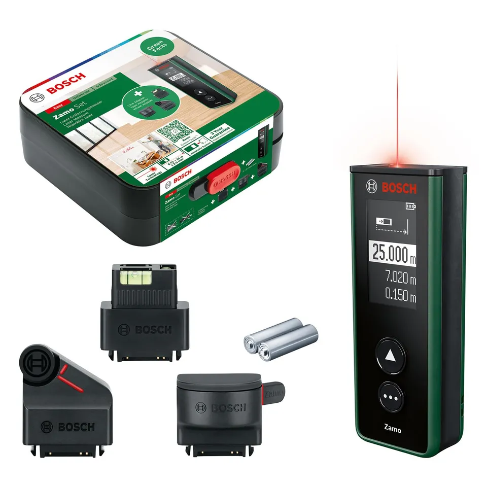 Bosch Zamo 4a generazione distanziometro laser 25 m 3 attacchi