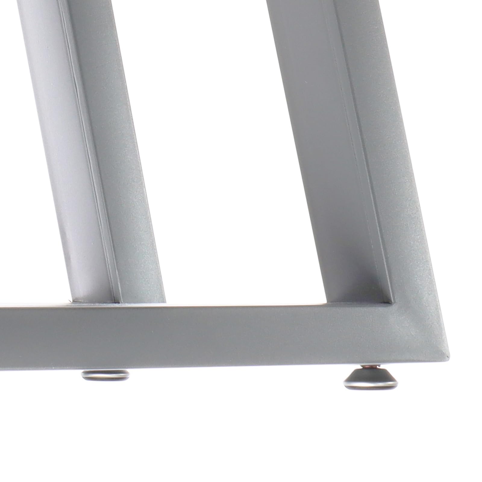 XPOtool Gambe Tavolo Trapezio 60x72 cm Acciaio Grigio 2pz