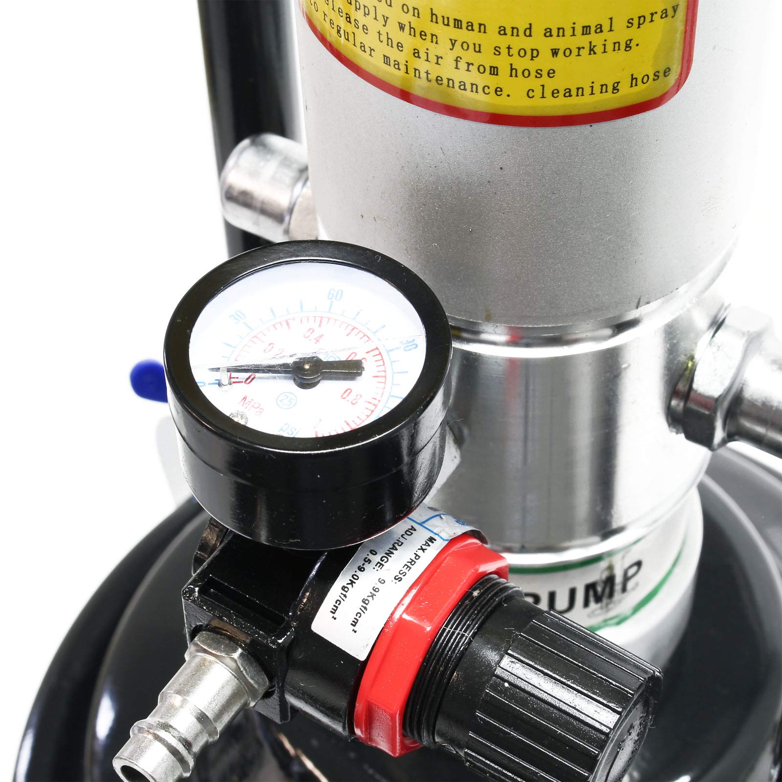 Wiltec Ingrassatore aria compressa 12L carrellato professionale