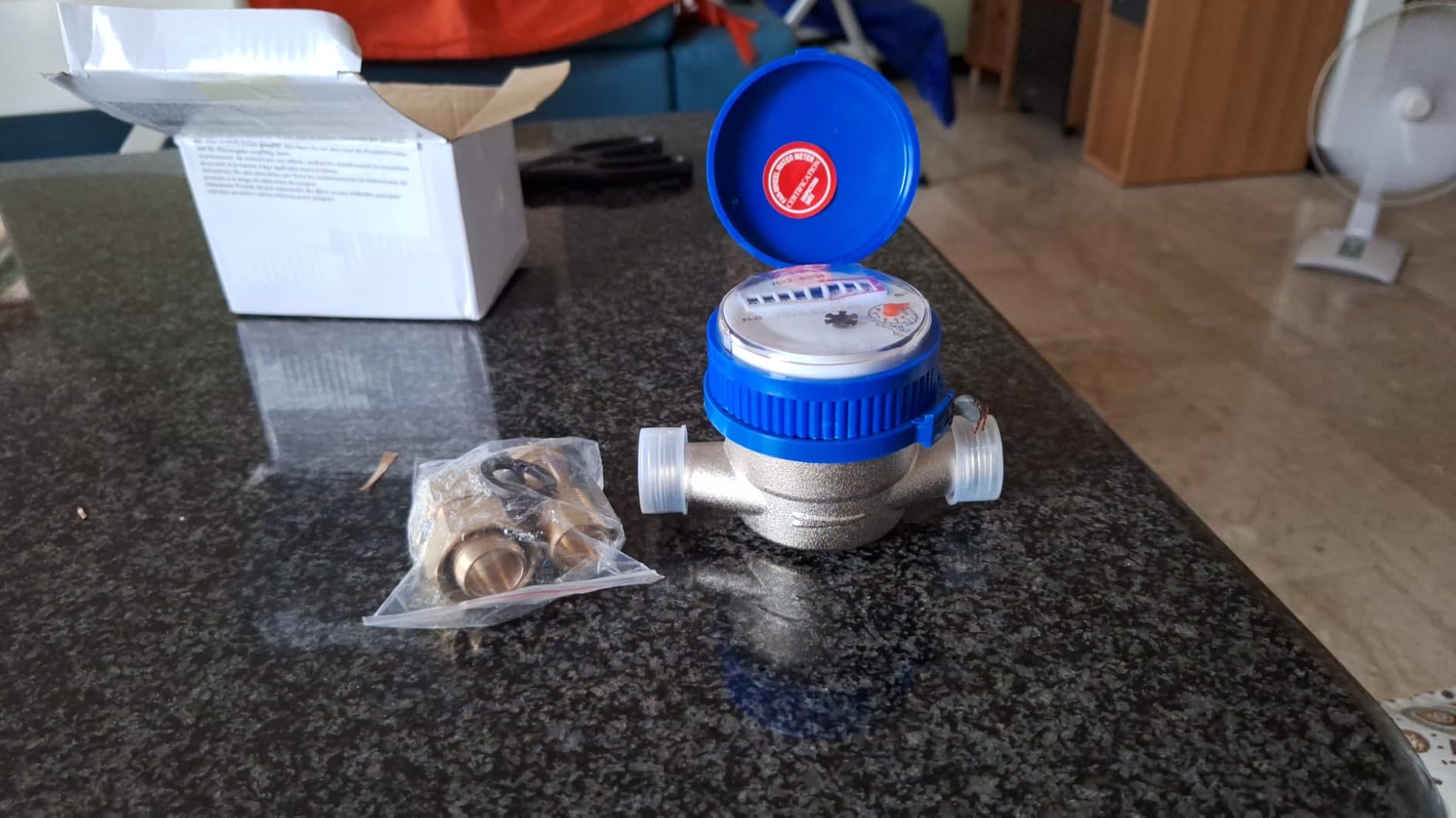 Weytoll Contatore Acqua Fredda 15 mm 1/2" Meccanico 1,5 m³/h