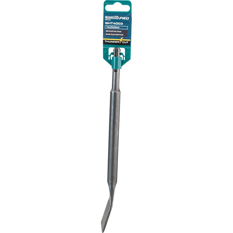 Bormann scalpello SDS Plus 14x250x40mm piegato 15°