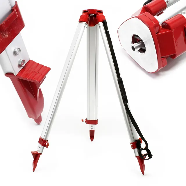Wiltec Treppiede per Livella Laser a Croce 162,5 cm Alluminio