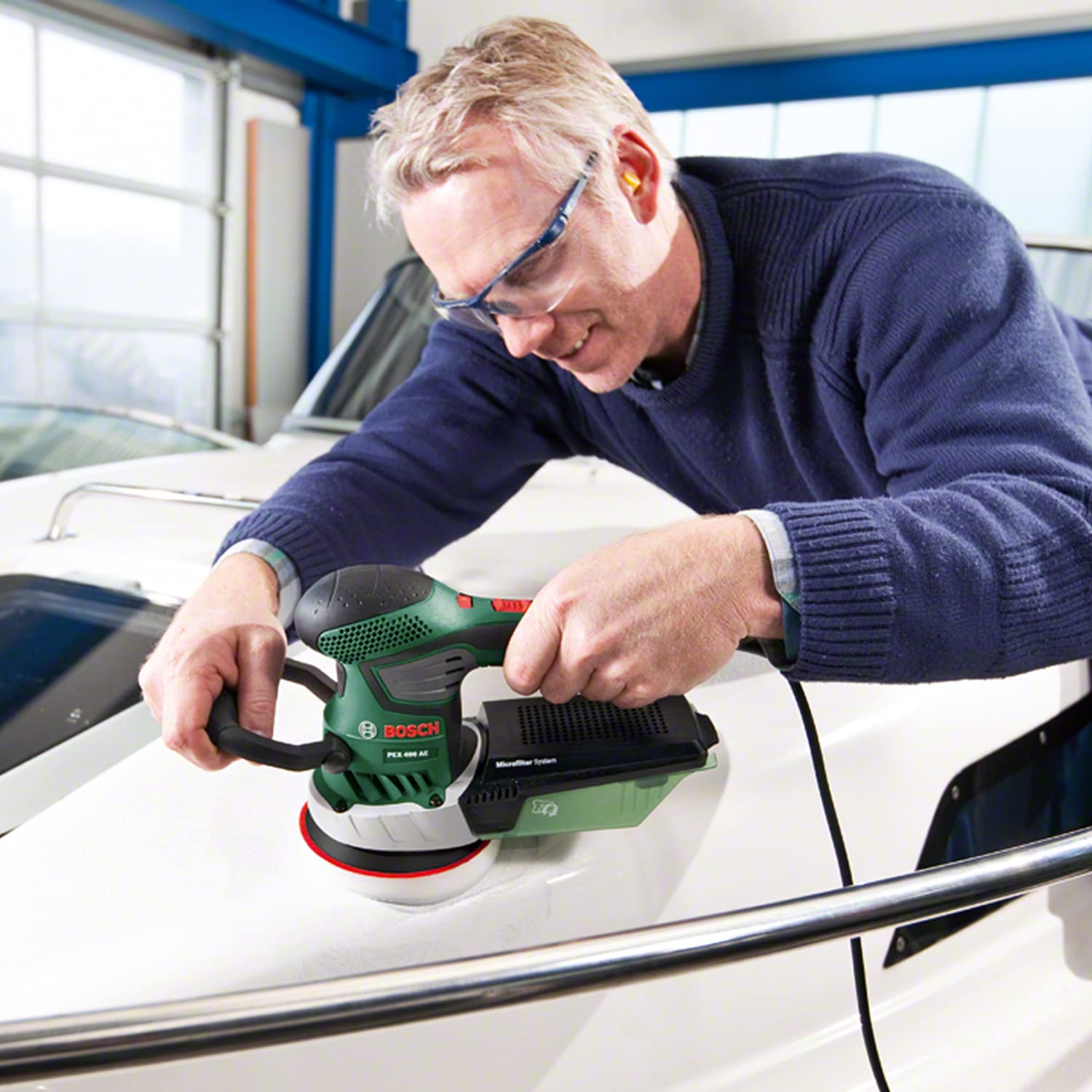 Bosch PEX 400 AE Levigatrice Rotorbitale 370W