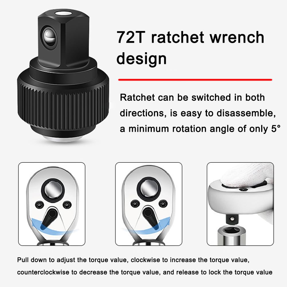 Weytoll Chiave Dinamometrica 1/4" 2-24 Nm Set 16 Pezzi