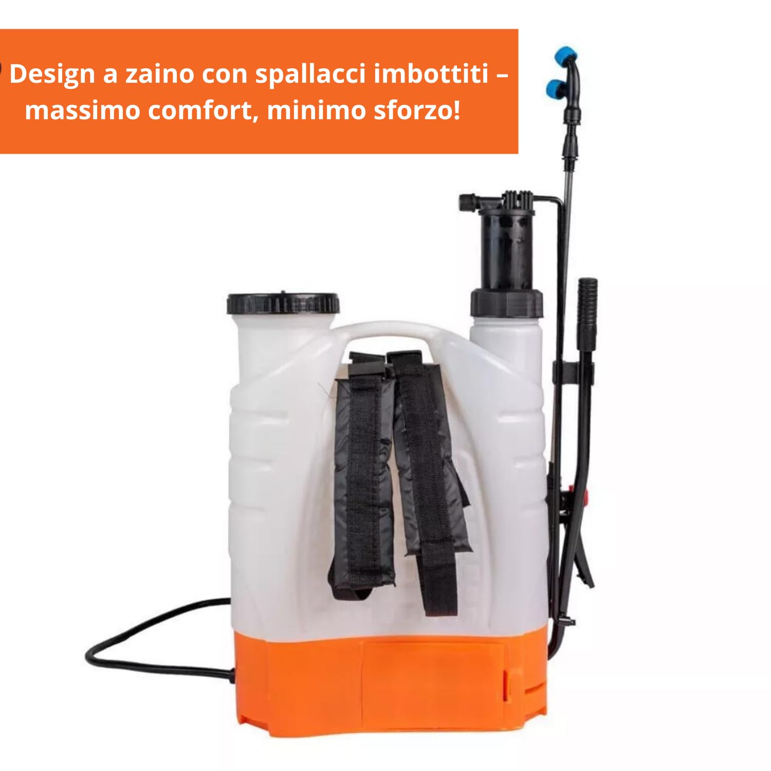 DE ROSA SHOP Pompa Irroratrice Batteria 16L 12V a spalla verderame