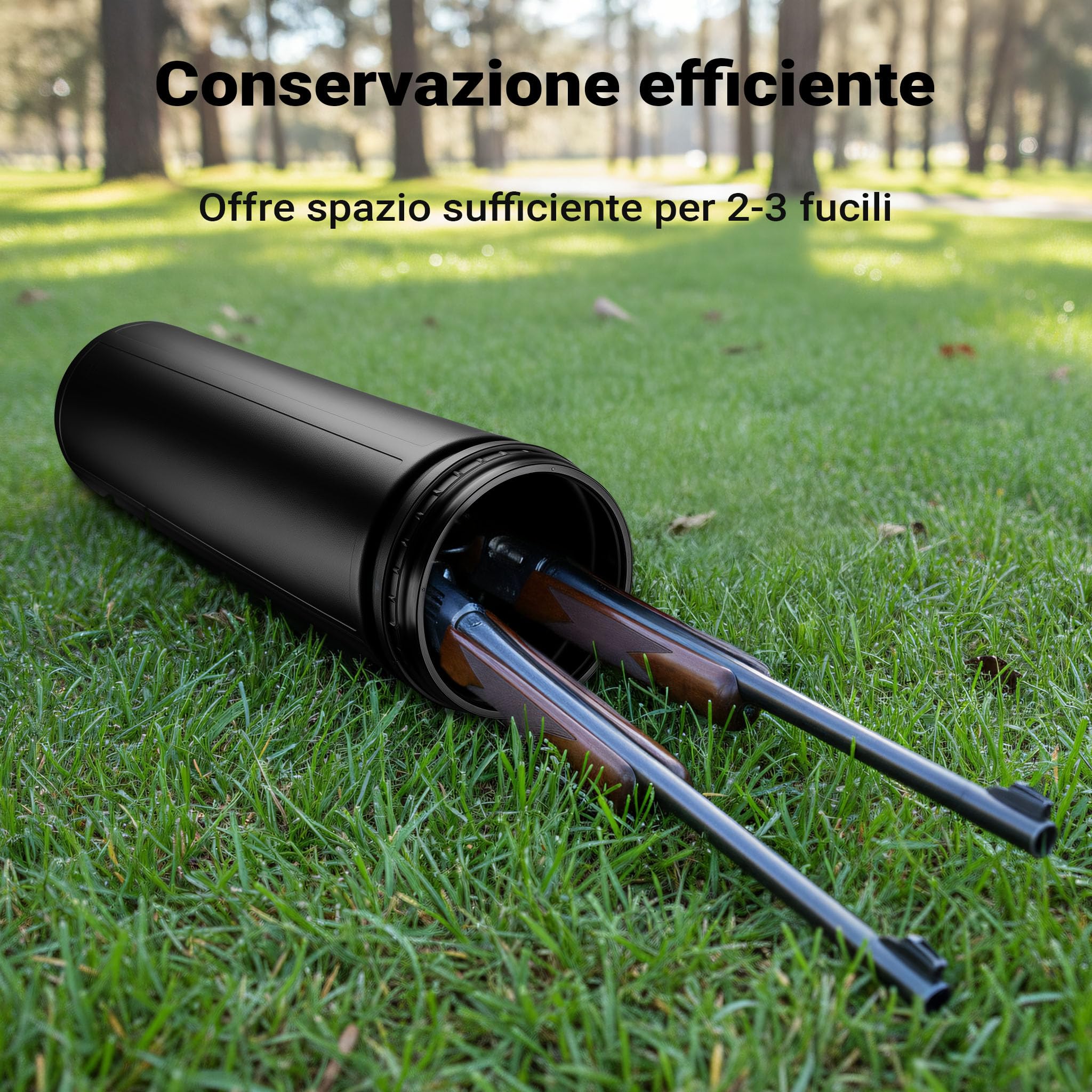 Wiltec Valigetta Porta Armi Rigida 120x32x32 cm con Ruote