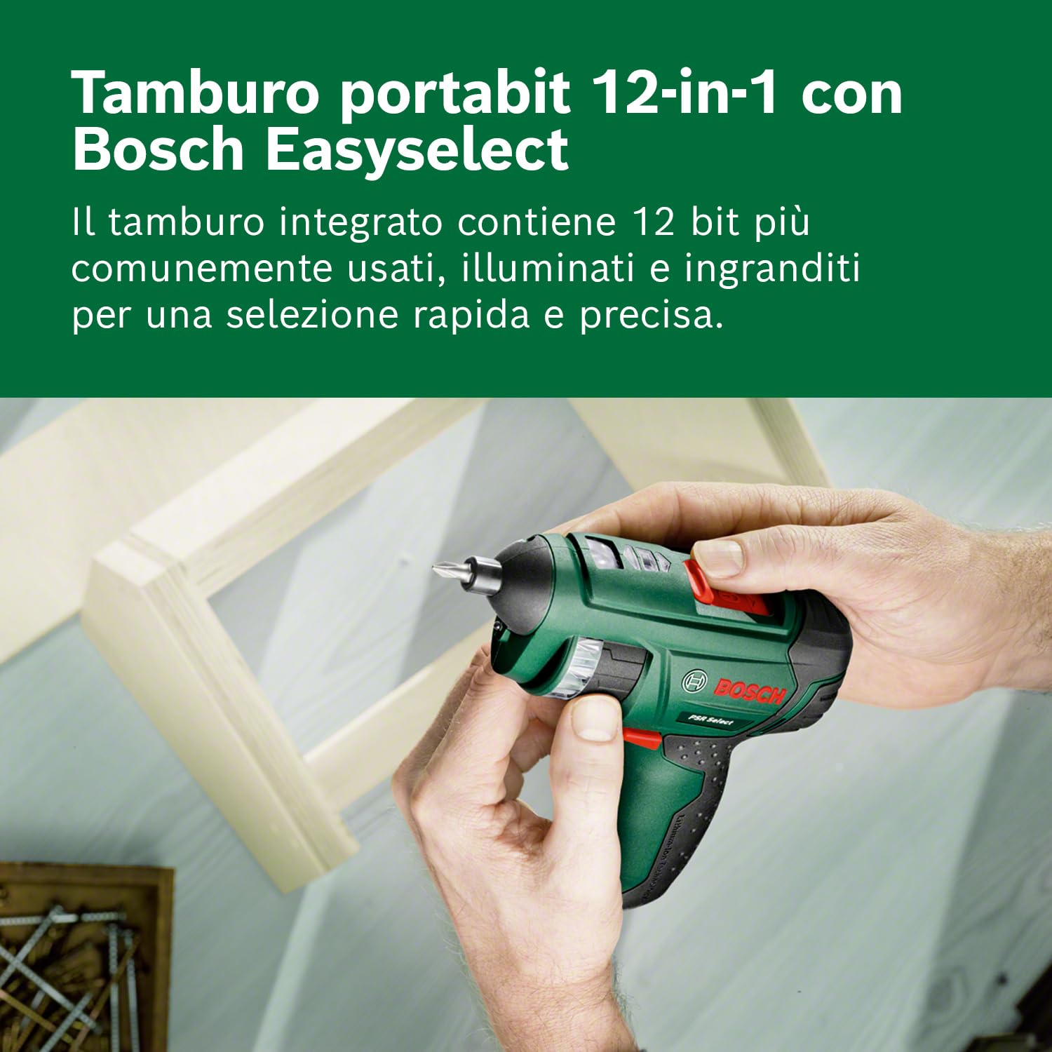 Bosch PSR Select Avvitatore a Batteria 4V 2.0Ah 12 Bit