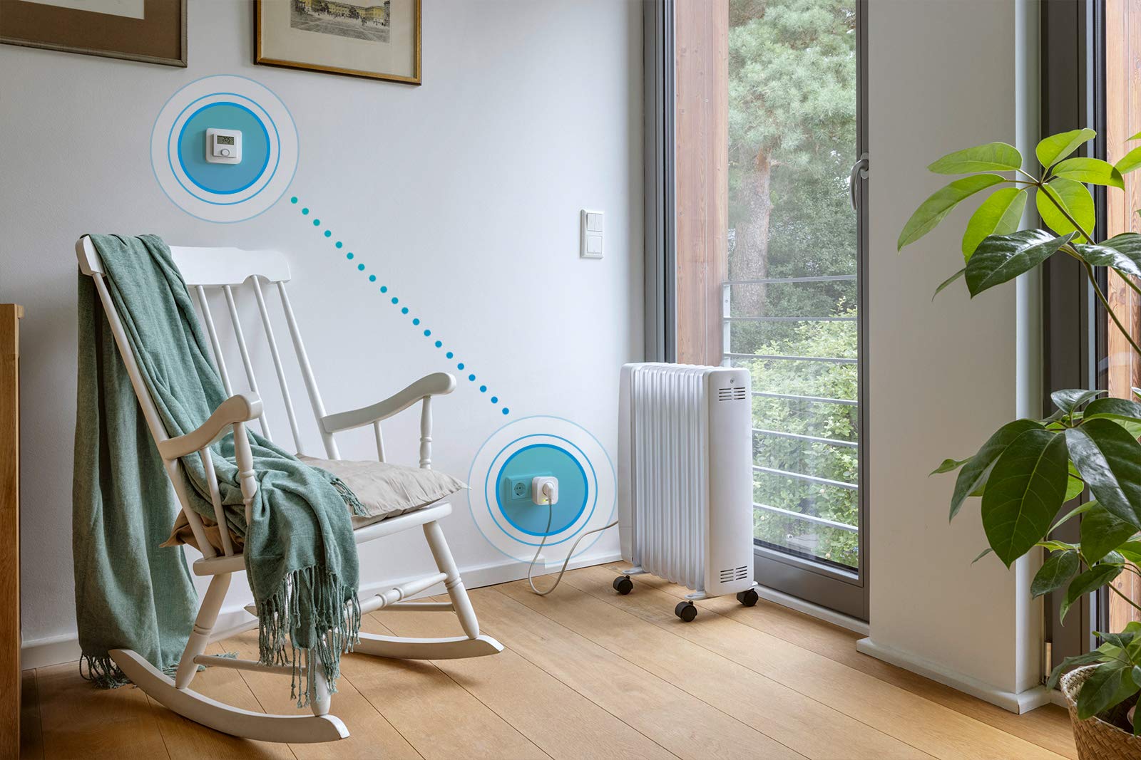 Bosch Smart Home Termostato Ambiente con Umidità Alexa