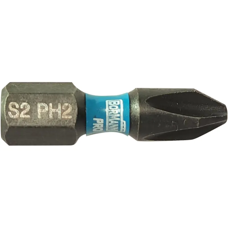 Bormann X-Pro PH2x25mm inserto a croce 2pz S2