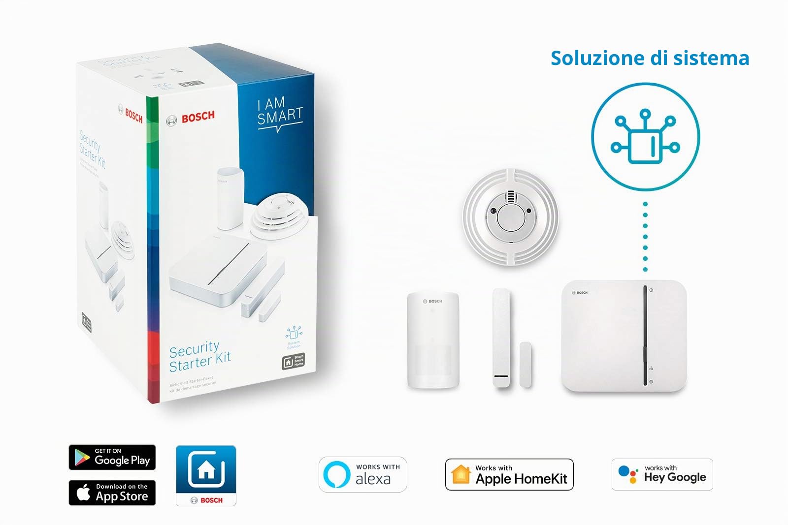 Bosch Smart Home Set Base Sicurezza con app bianco