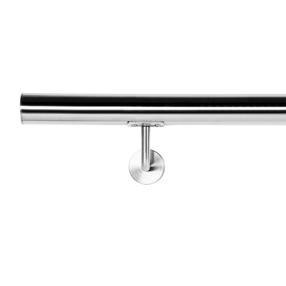 Wiltec Corrimano 200 cm acciaio inox V2A a parete