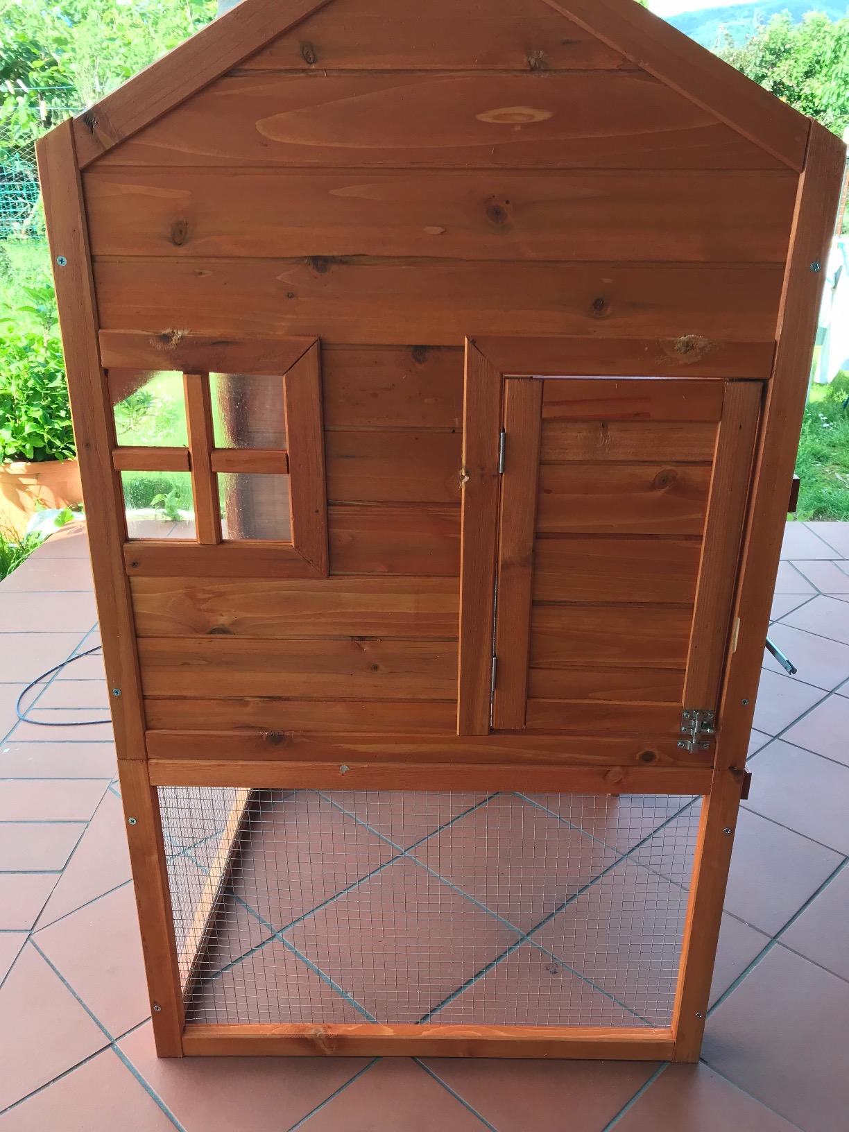 Wiltec Pollaio 136x74x70 cm in Legno con Nido