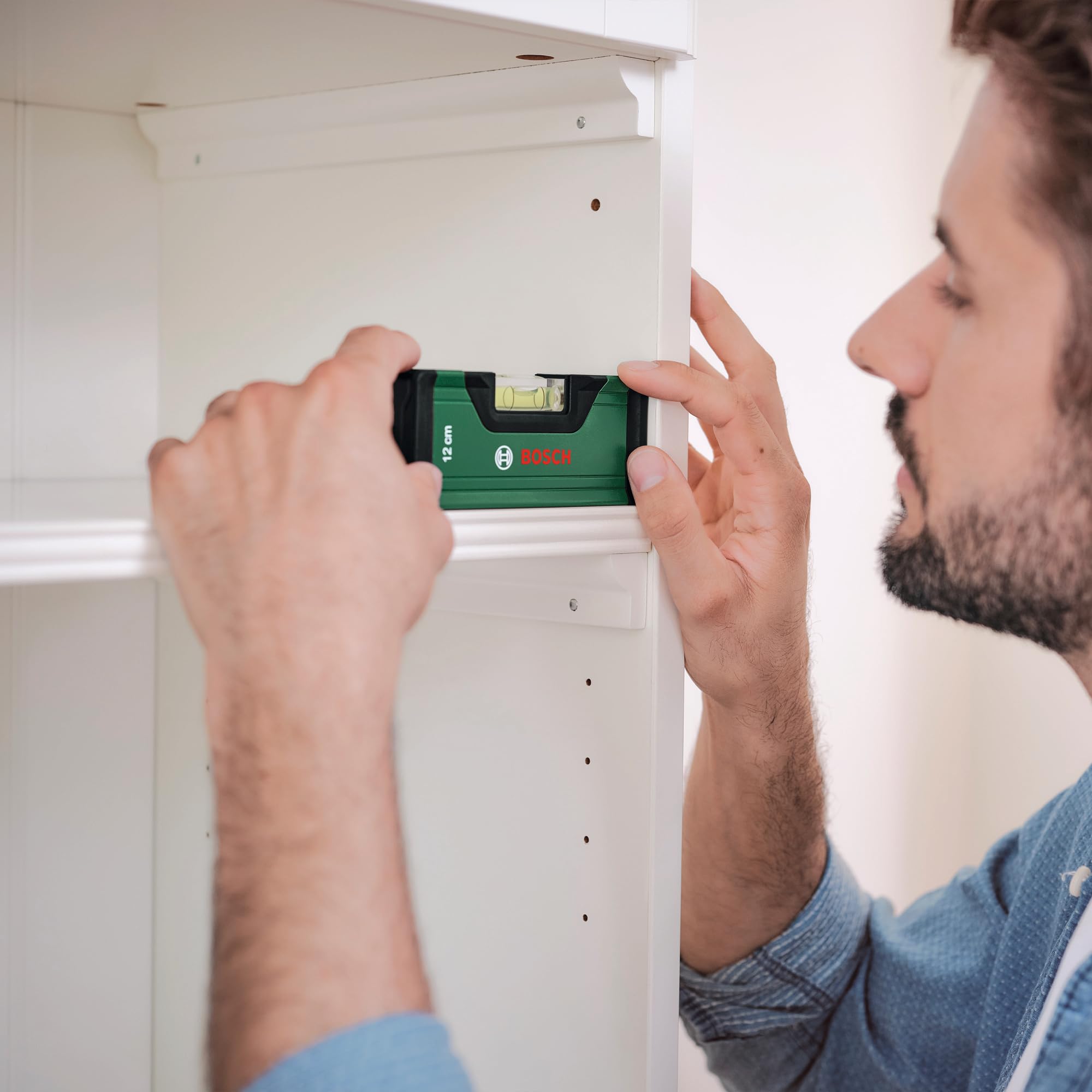 Bosch Livella a Bolla 12 cm Alluminio tascabile V-groove