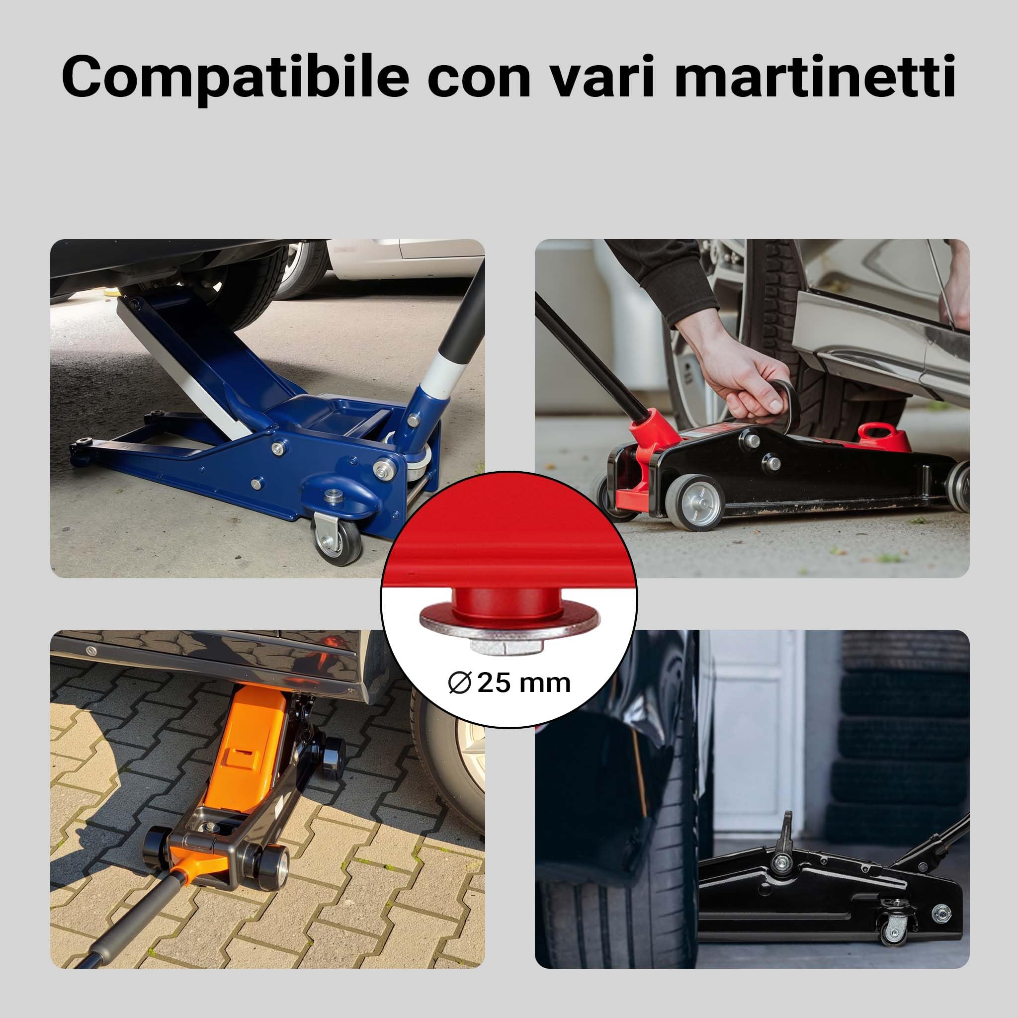 Wiltec Traversa Sollevamento 2000 kg per Martinetto