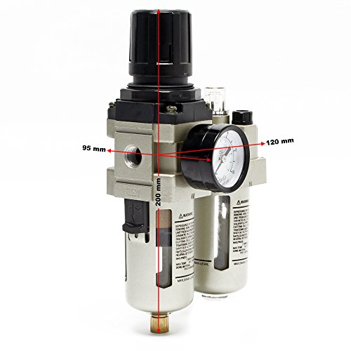 Wiltec Unità Manutenzione Aria Compressa Filtro 1/4" 10 bar