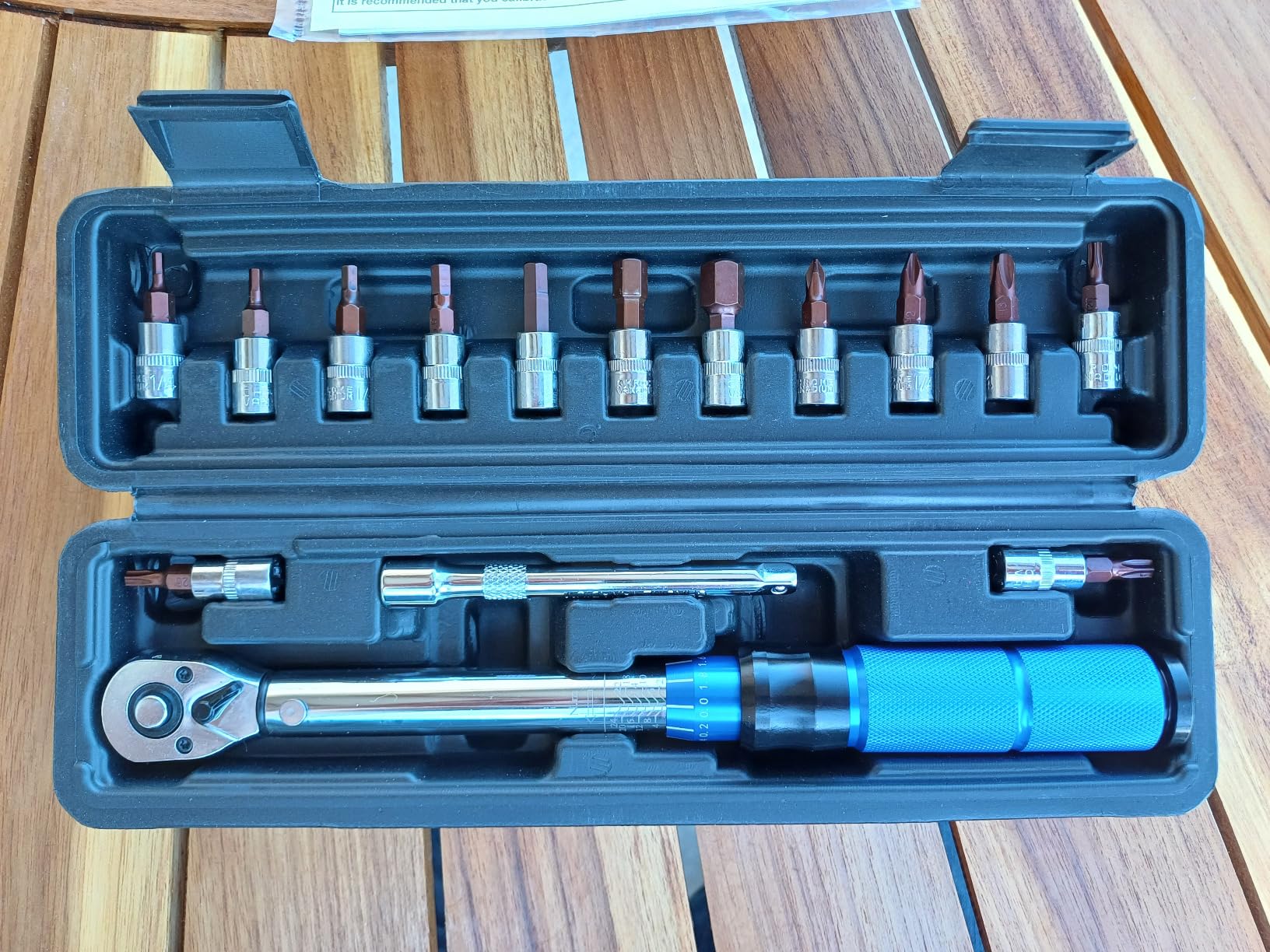 Weytoll Chiave Dinamometrica 1/4" 2-24 Nm Set 16 Pezzi