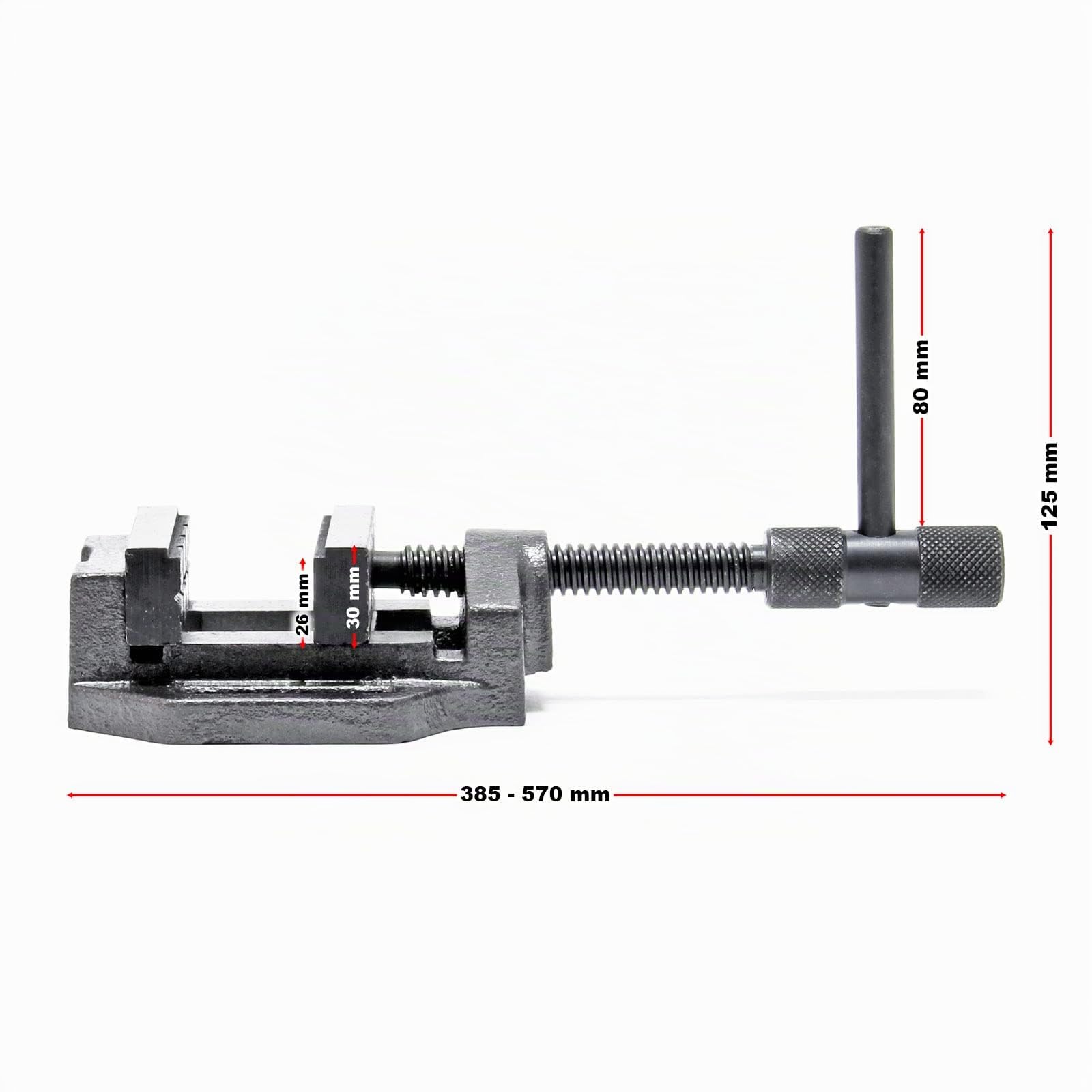 Wiltec Morsa Macchina 200 mm ganasce 185 mm
