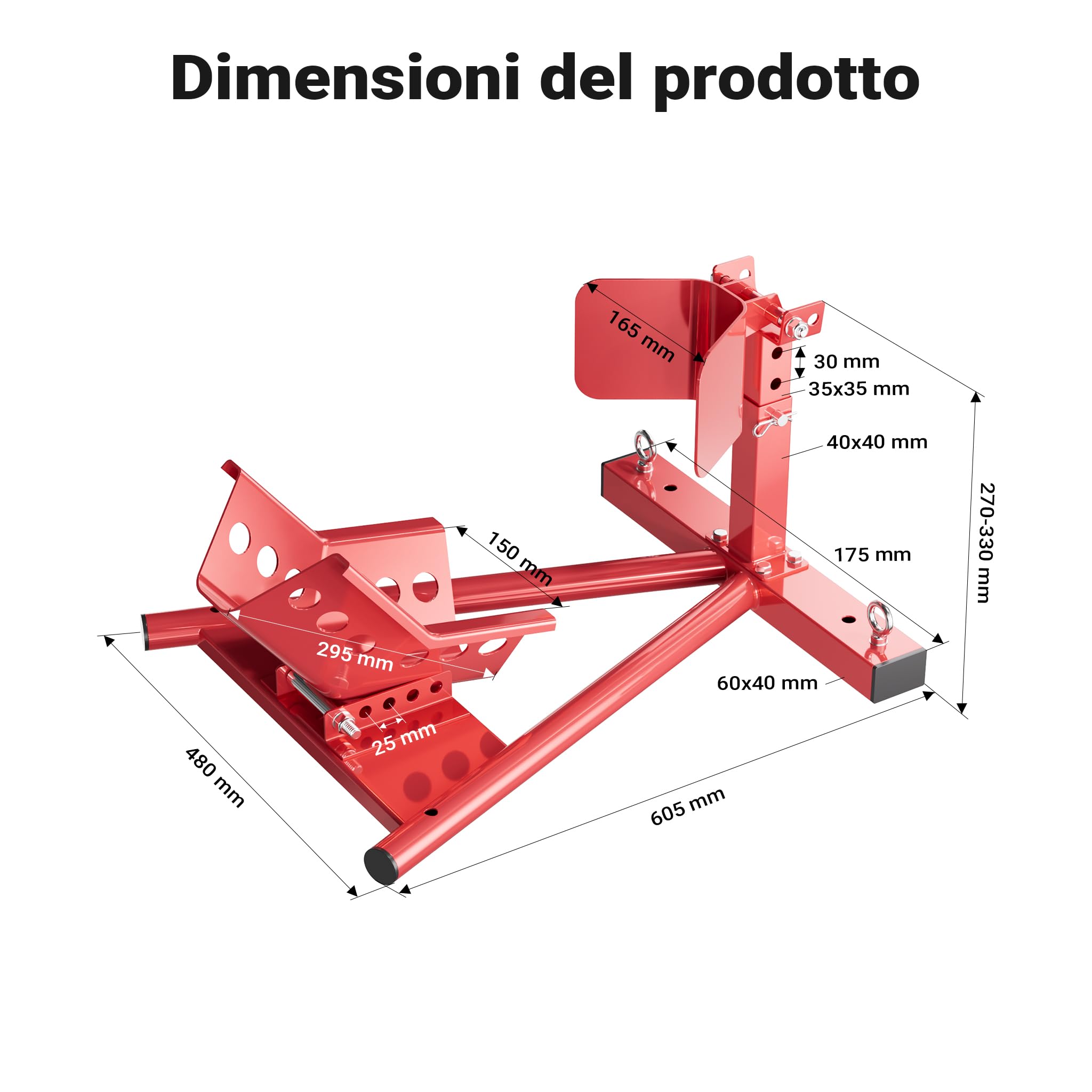 Wiltec Ruota anteriore 1 cavalletto moto acciaio