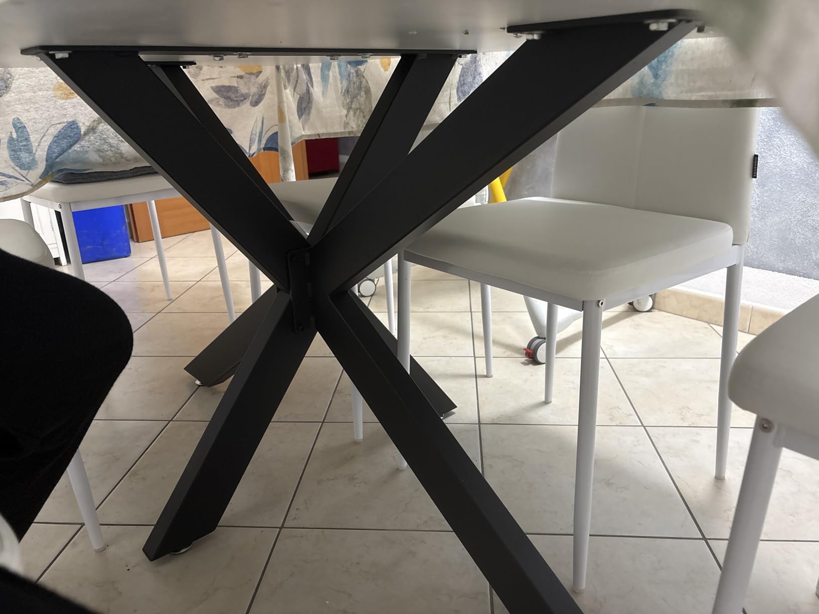 Wiltec XPOtool Telaio Tavolo a Ragno 120 cm Nero 200 kg