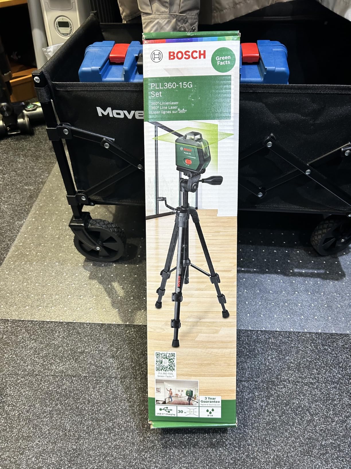 Bosch PLL360-15G livella laser verde 360° IP54