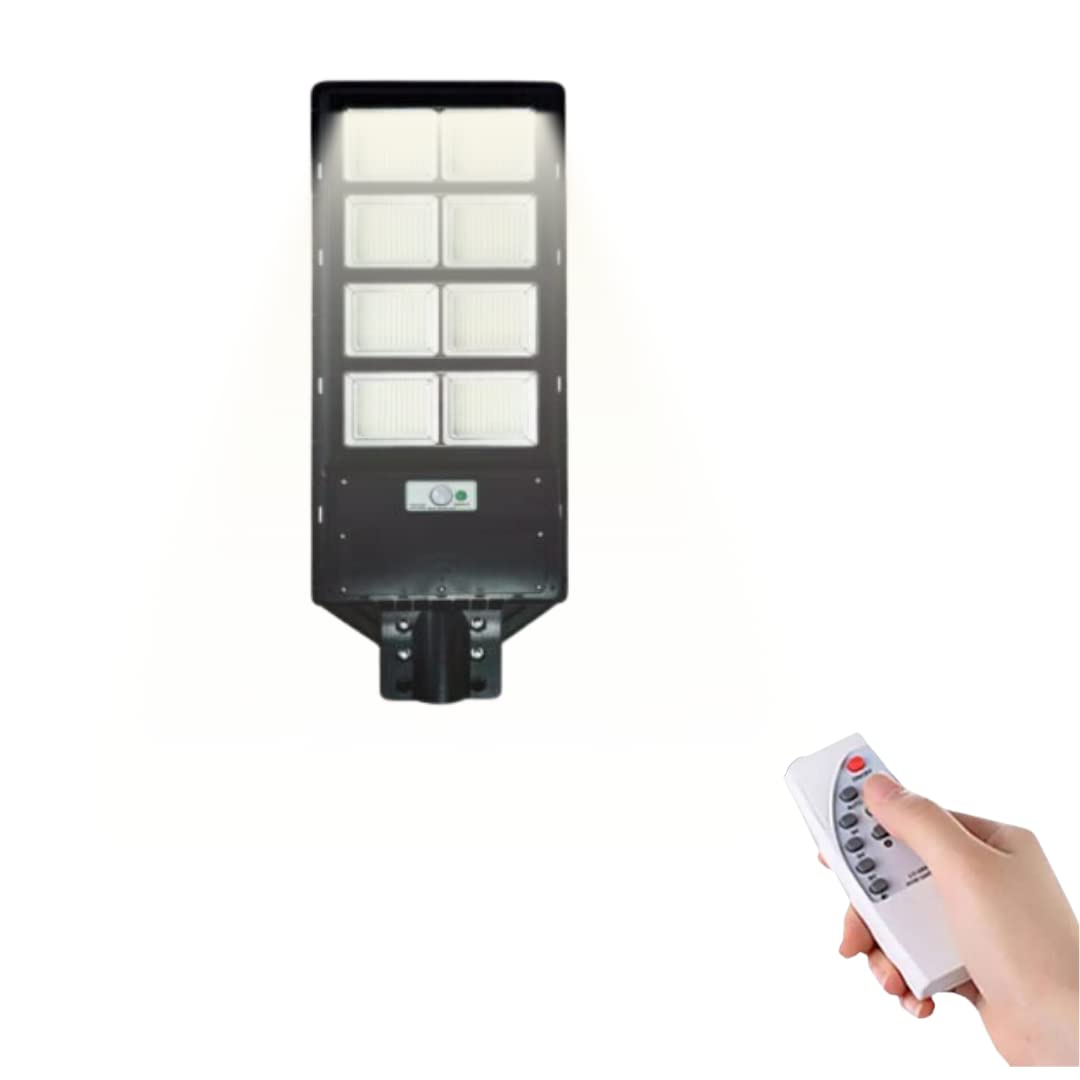 DE ROSA SHOP Lampione Solare LED 1500W 6500K con Telecomando