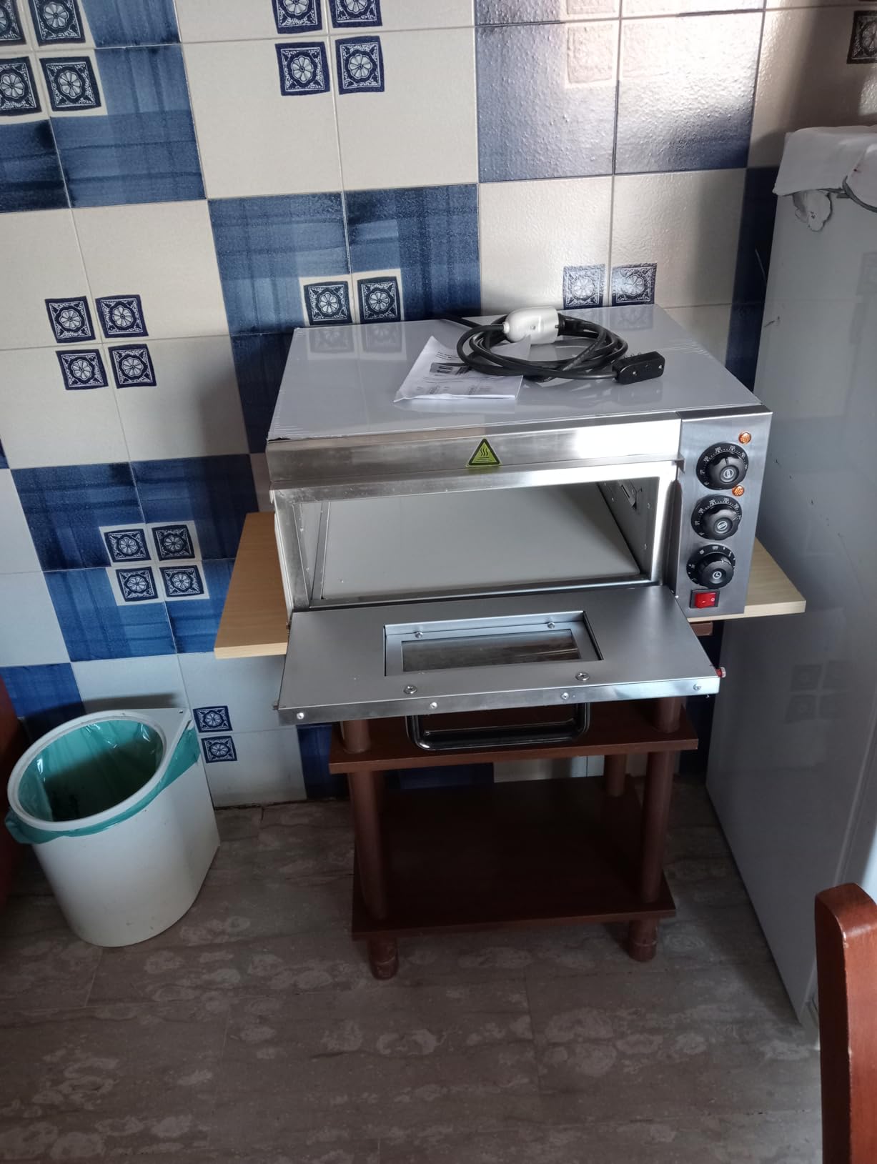 Wiltec Fornetto pizza elettrico 2000W pietra 350°C