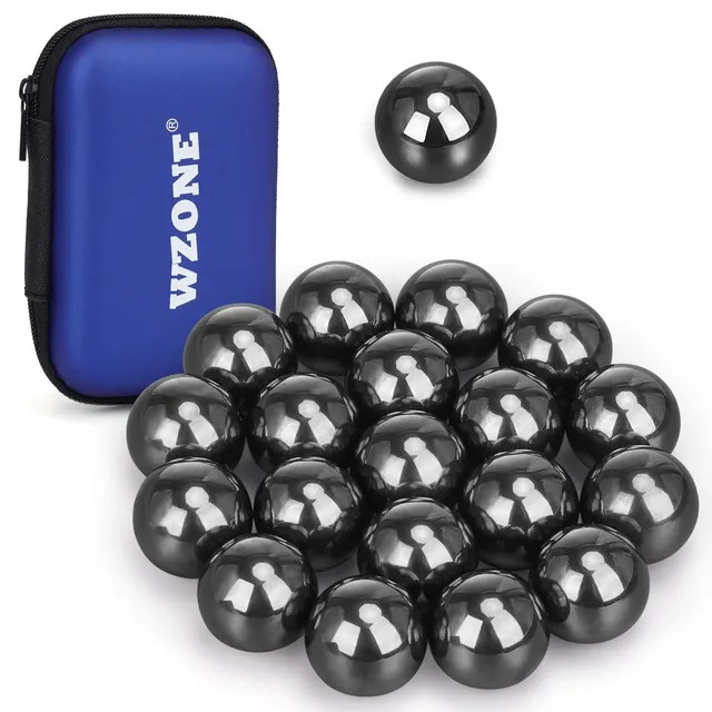 Wzone Sfere Magnetiche Ferrite 2cm Antistress 20 Pezzi