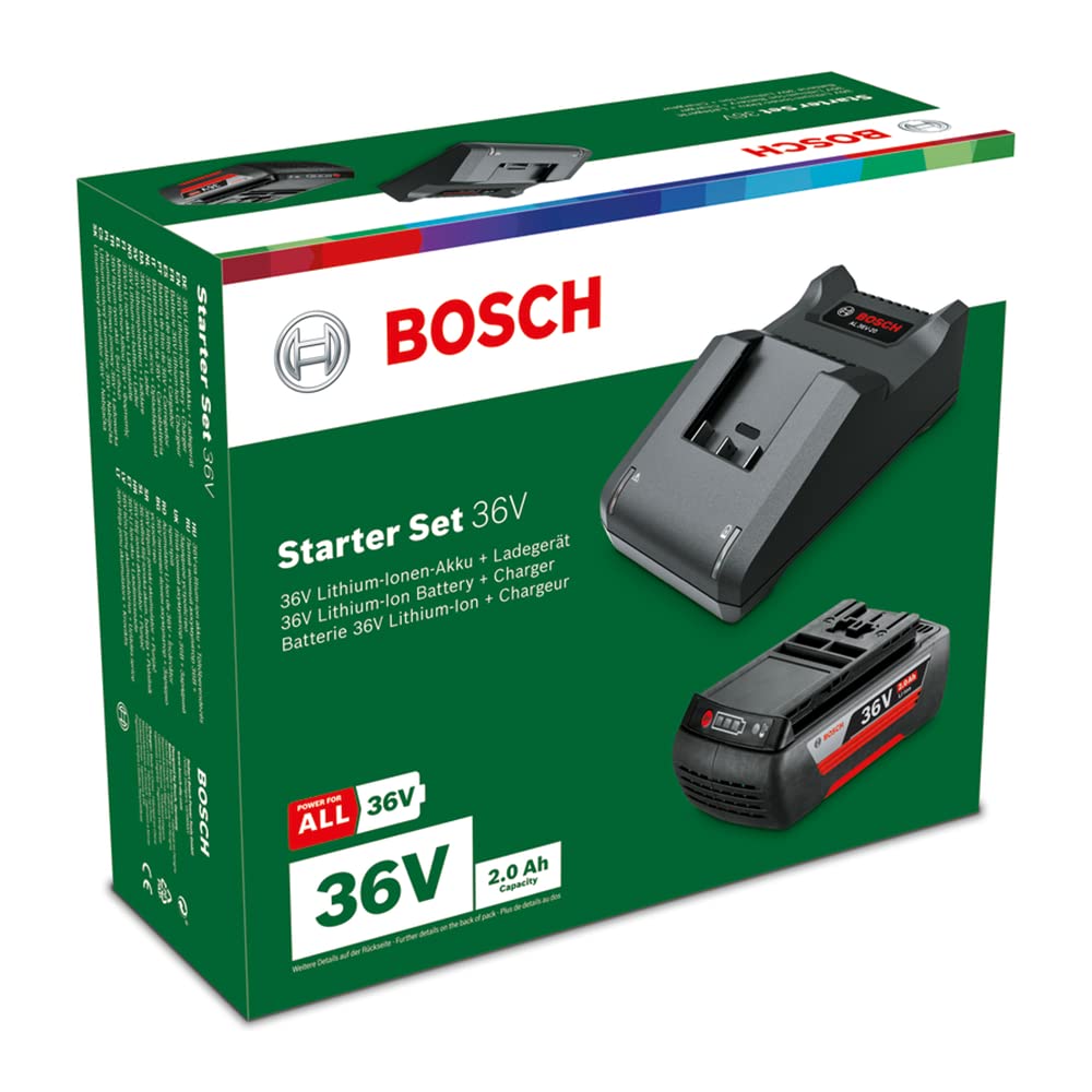 Bosch Starter Set 36V batteria 2.0Ah giardino 2 pezzi