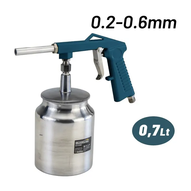 Bormann pistola sabbiatrice con serbatoio 0,75L