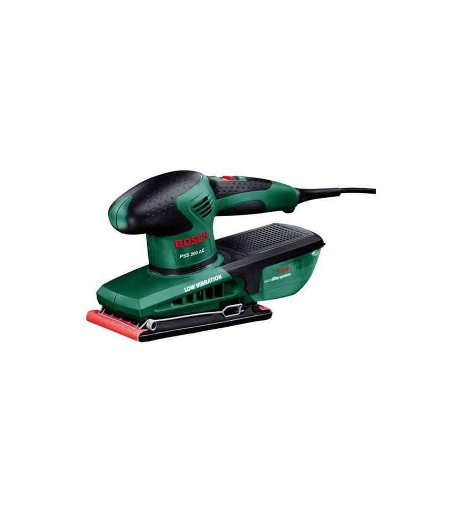 Bosch PSS 200 AC Levigatrice Orbitale 200 W 92x182 mm con Valigetta