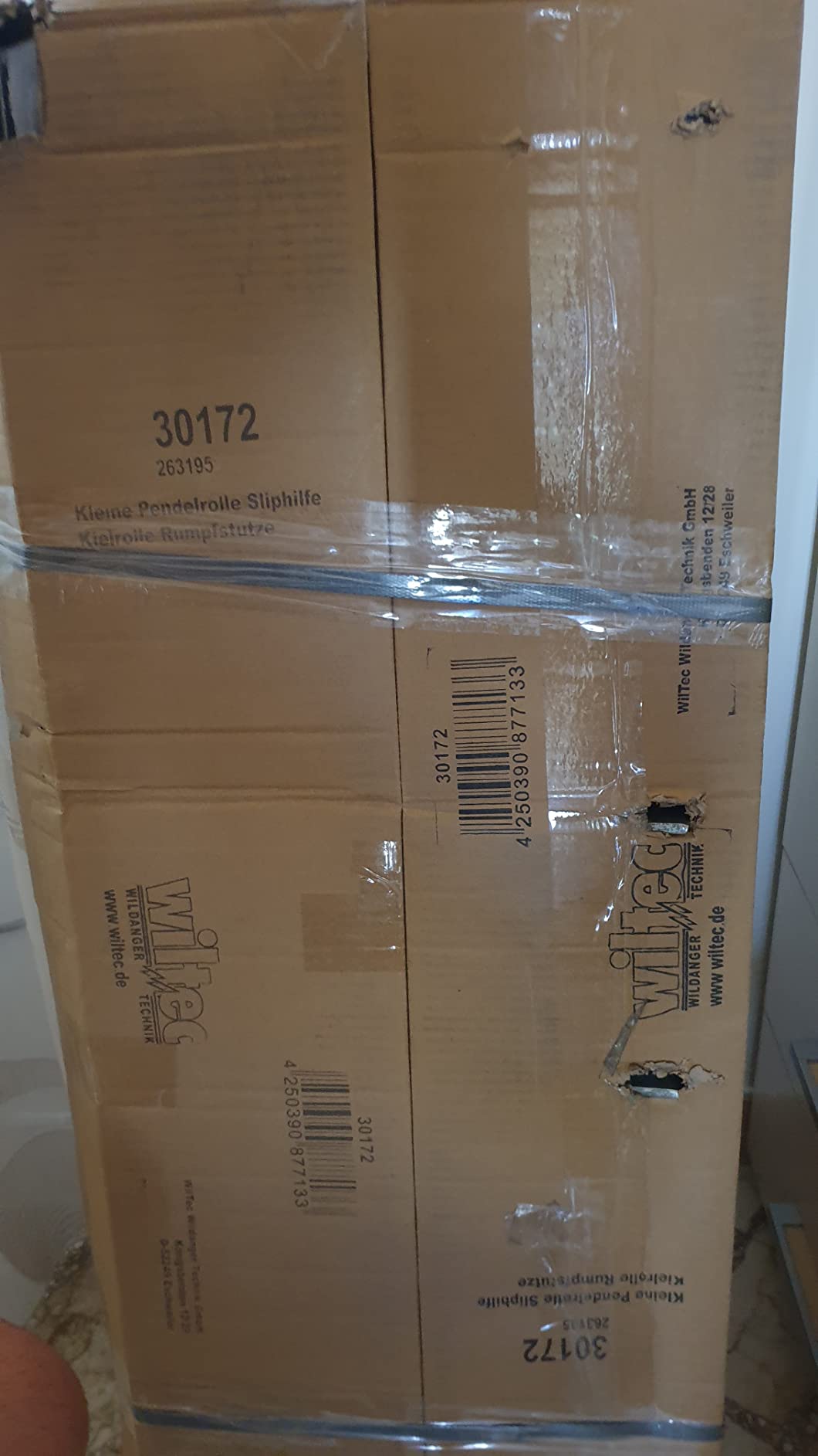 Wiltec Rulli 111 cm carrello barca staffa fino 800 kg