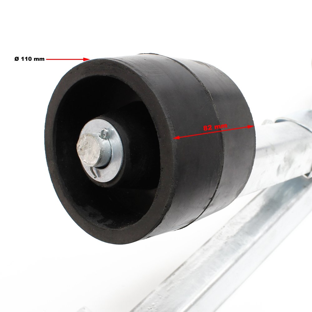 Wiltec Rulli 111 cm carrello barca staffa fino 800 kg