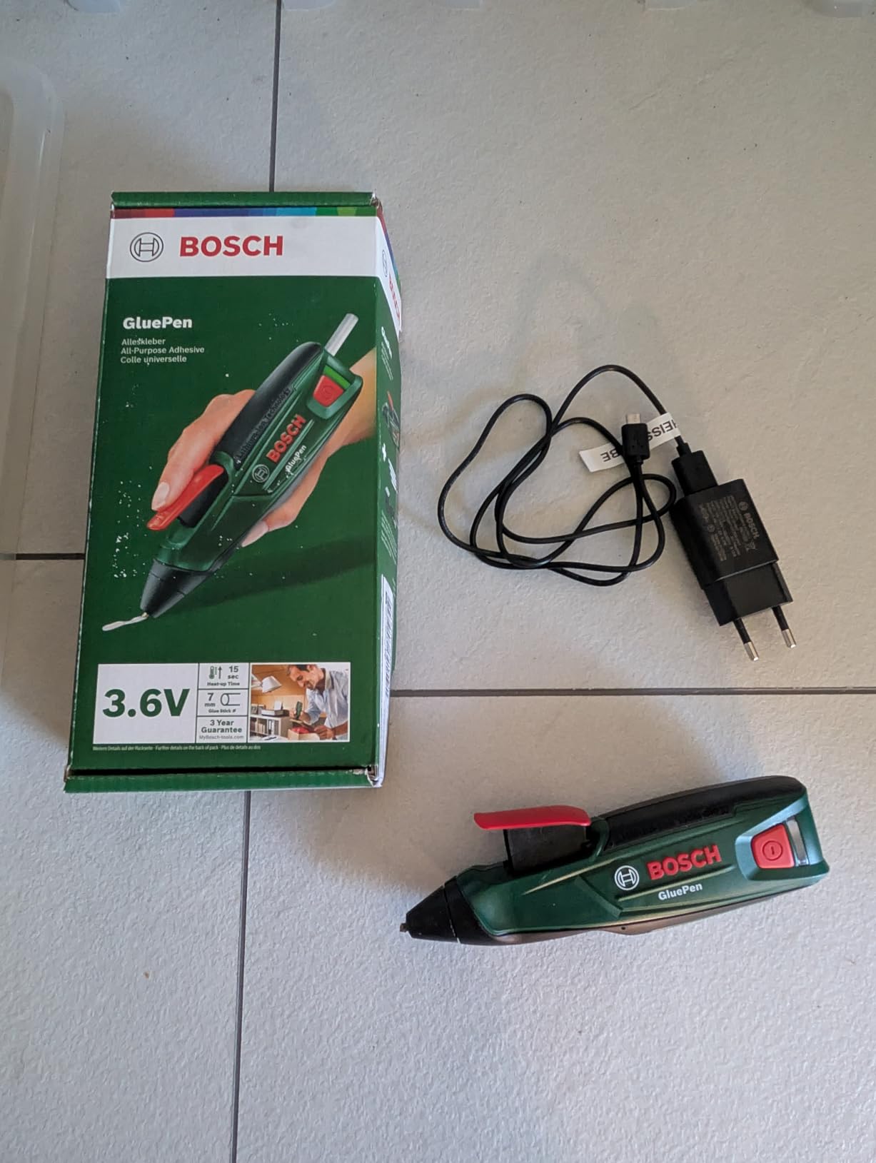 Bosch GluePen 06032A2000 Pistola Colla 3.6V +4 Stick Ultra