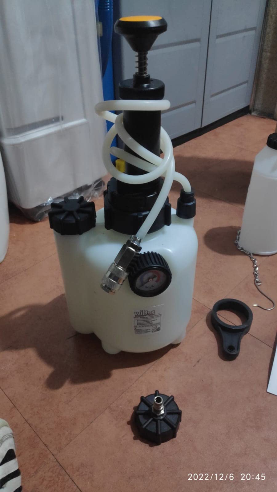 Wiltec Spurgafreni Pneumatico 3L Aspirazione 1L