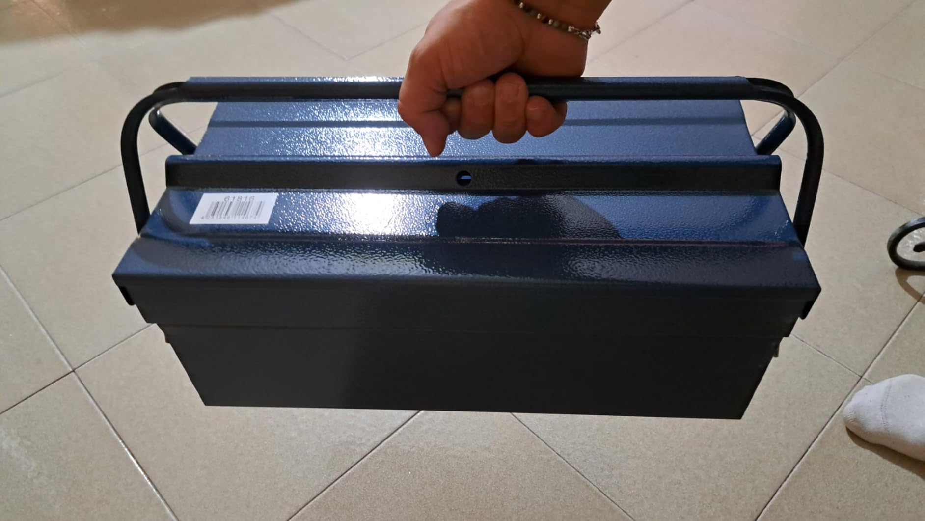 Wiltec cassetta portautensili acciaio 530x200x250 7 scomparti XXL