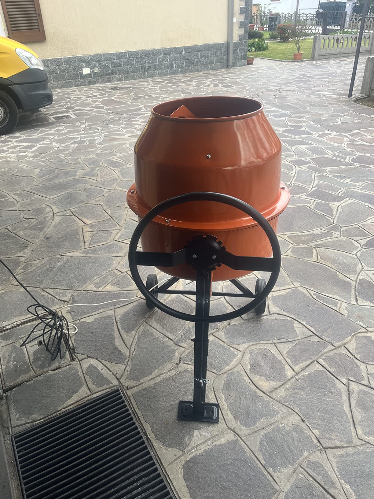 EBERTH Betoniera Elettrica 140 Litri 550W Tamburo Ghisa