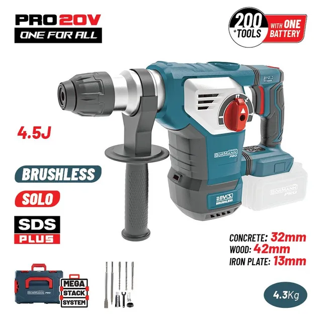 Bormann Pro BBP5335 Martello Perforatore 20V SDS-Plus