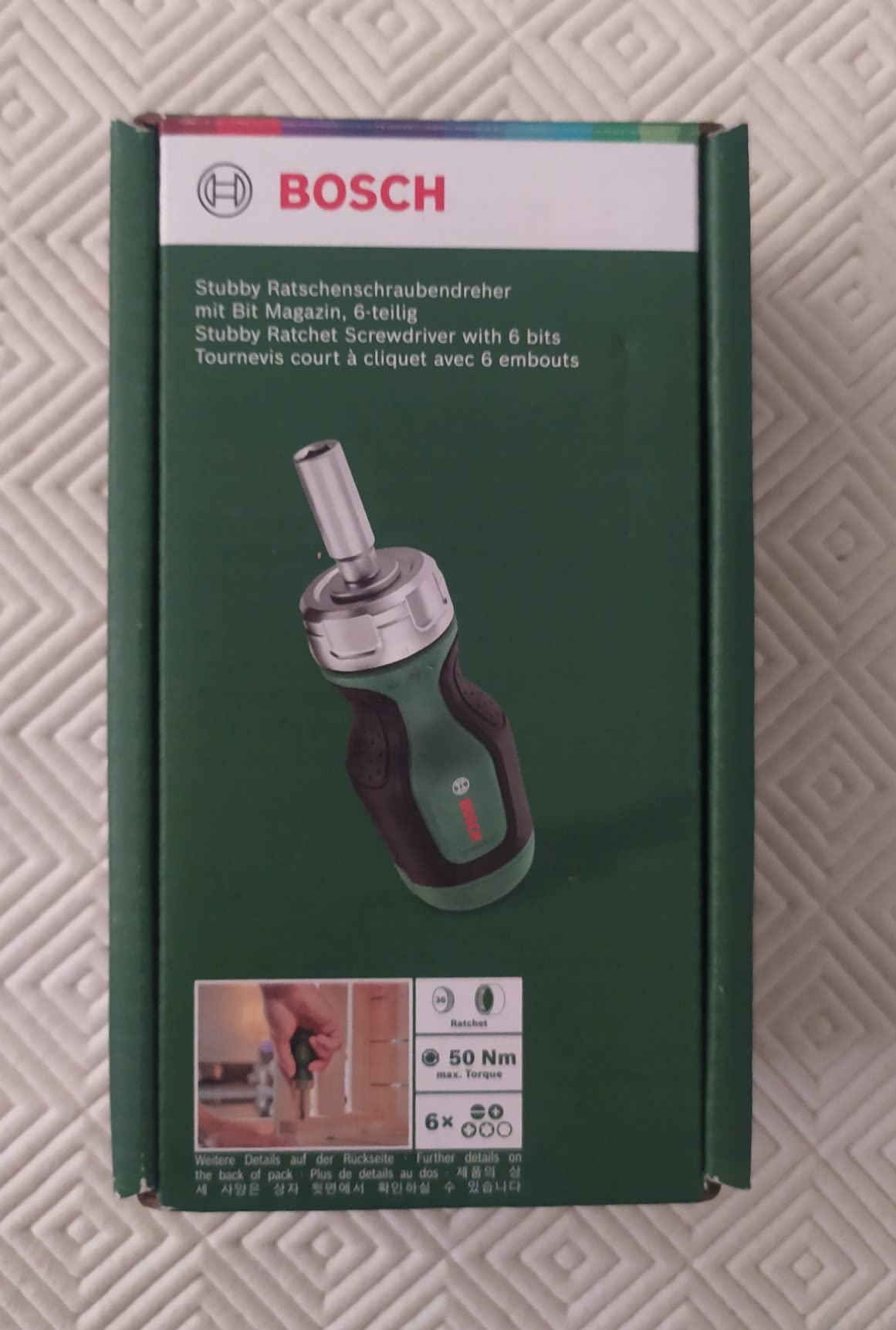 Bosch cacciavite a cricchetto 12 bit acciaio S2