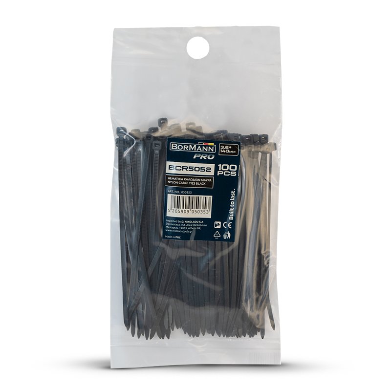 Bormann fascette nylon nere 3,6x140mm 100pz